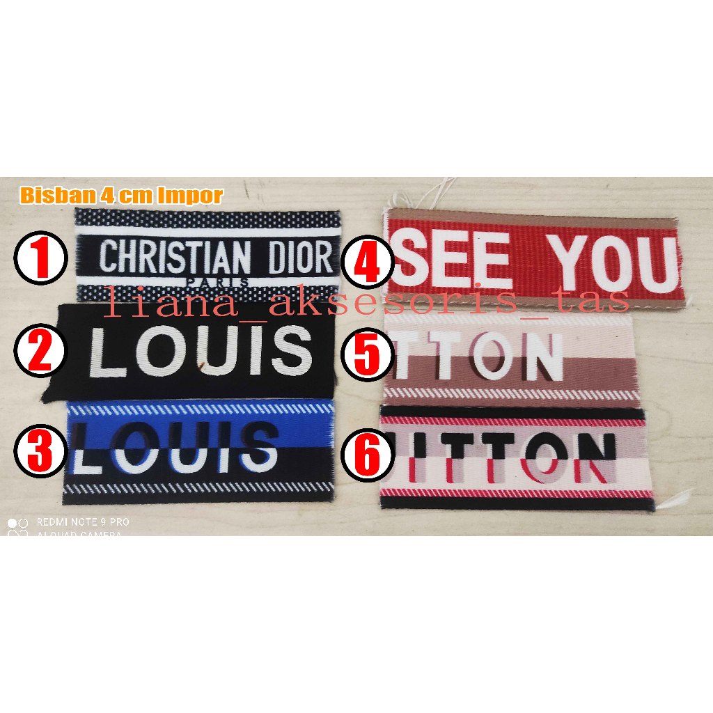 Tali Tas Bisban 4 cm ( 1 meter ) Bisban Webbing Nilon Impor - Aksesoris Tas - Bisban Motif - webbing