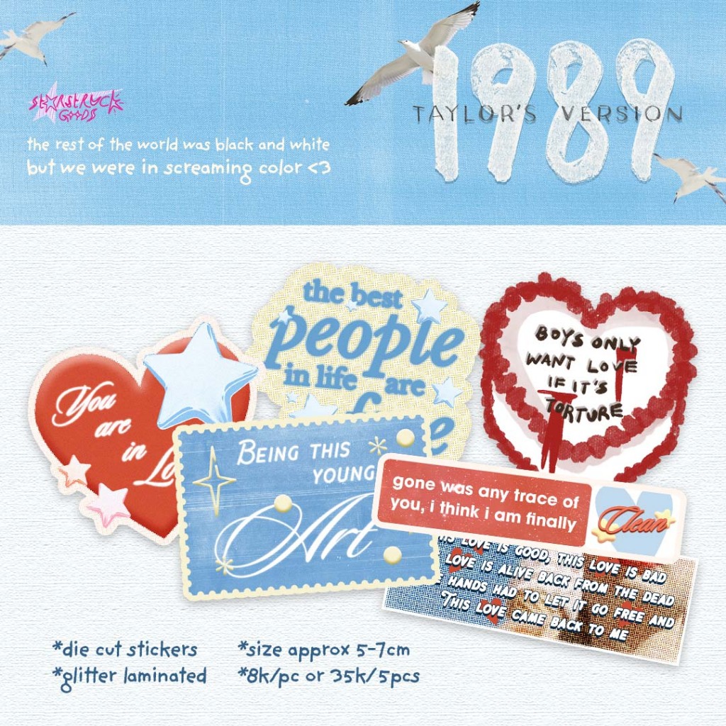 

[MIN Buy 3pcs] 1989 (Taylor's Version) - Taylor Swift Stickers