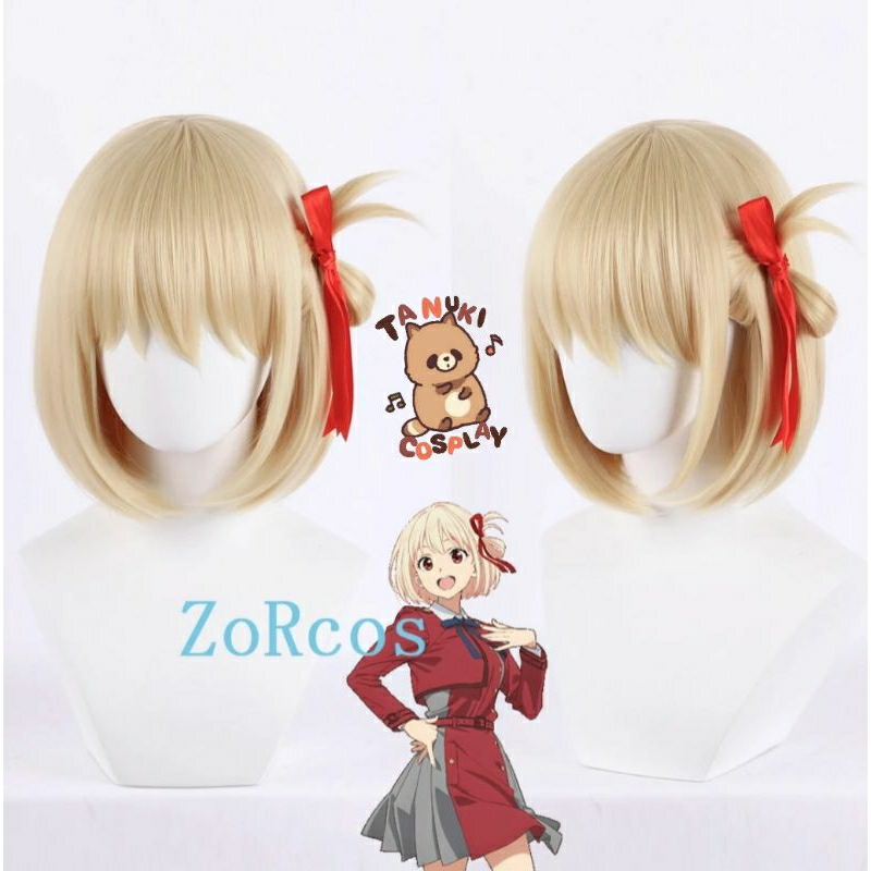 (TanukiCos) Chisato Nishigiki wig lycoris recoil cosplay anime