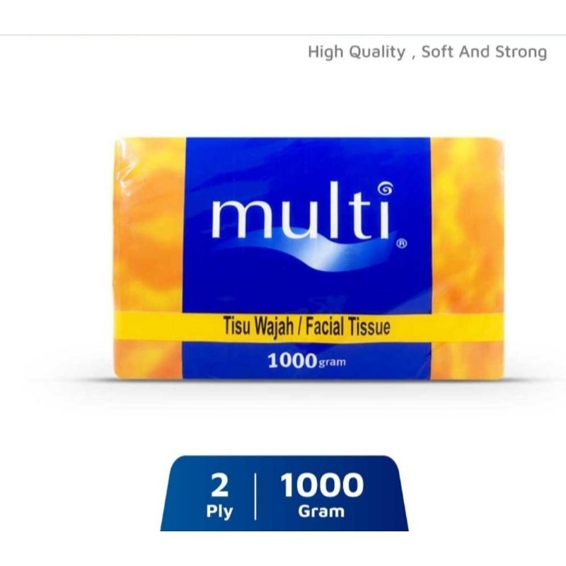 Tisu Wajah Multi 1000 gram / Multi Tisu Wajah 2 ply x 1000 gram