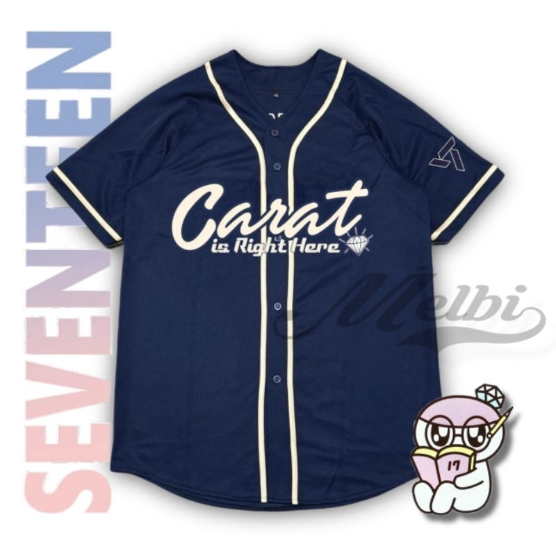 Jersey Full Bordir konser SVT RIGHT HERE All member/ Jersey  SEVENTEEN / JERSEY CARAT / Baseball Beb