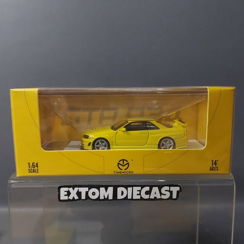 Time Micro Nissan Skyline R34 Yellow