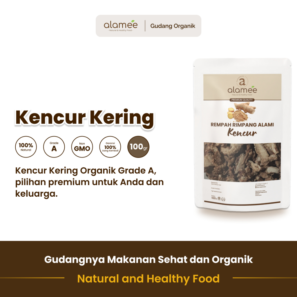 

alamee rimpang kencur 100 gram aroma segar bumbu tradisional penyedap alami dengan cita rasa unik