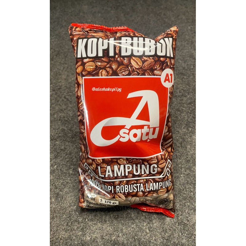 

KOPI BUBUK A SATU LAMPUNG 100% KOPI ROBUSTA NETTO -+ 170 GRAM