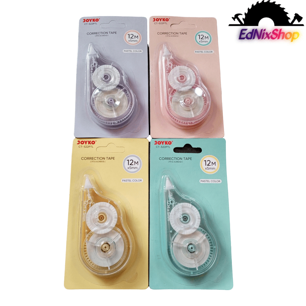 

Correction Tape Joyko 12M x 5mm Tipe Ex / Penghapus Pita / Pita Koreksi