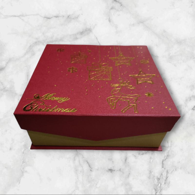 

Hardbox Magnet Lapis/ Kue kering Thema Natal 22x22x8cm