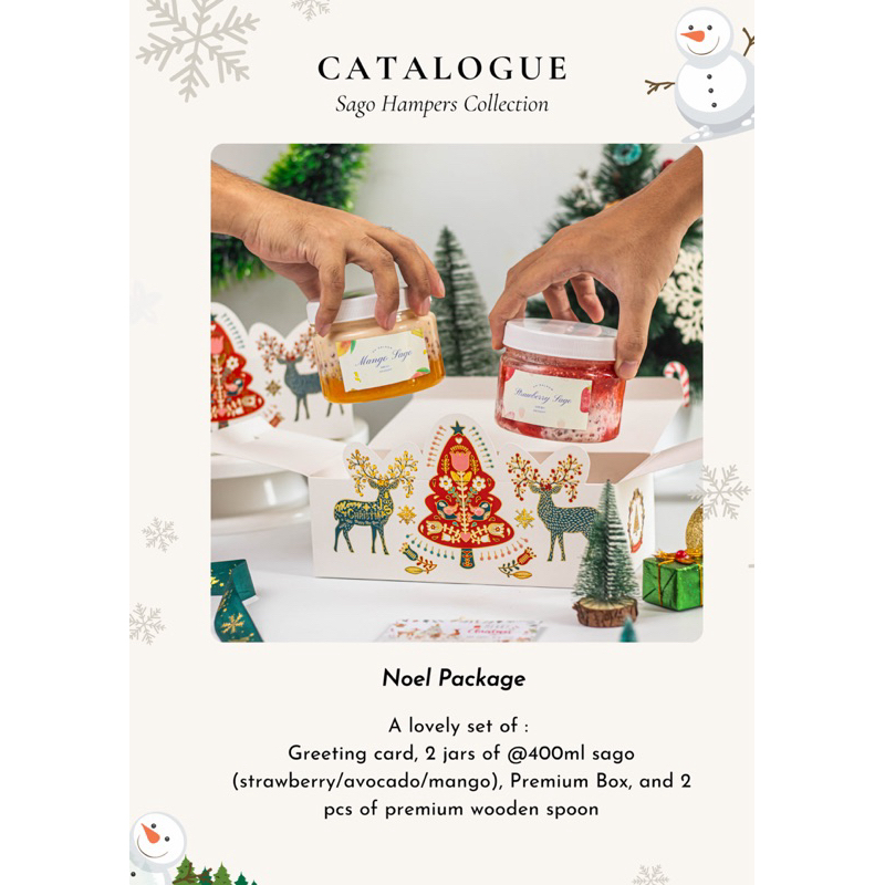 

[EARLY BIRD HAMPERS] NOEL Package - Sago Hampers Christmas Collection - Sago Dessert