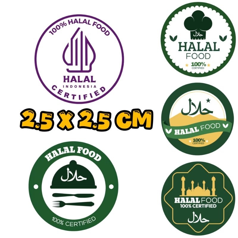 

10 pcs label halal