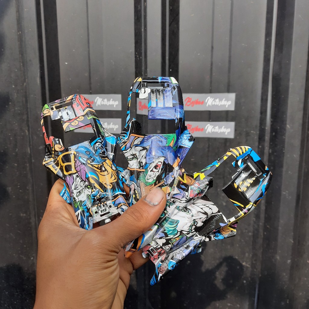 Body tamiya strato vector custom paint motif joker