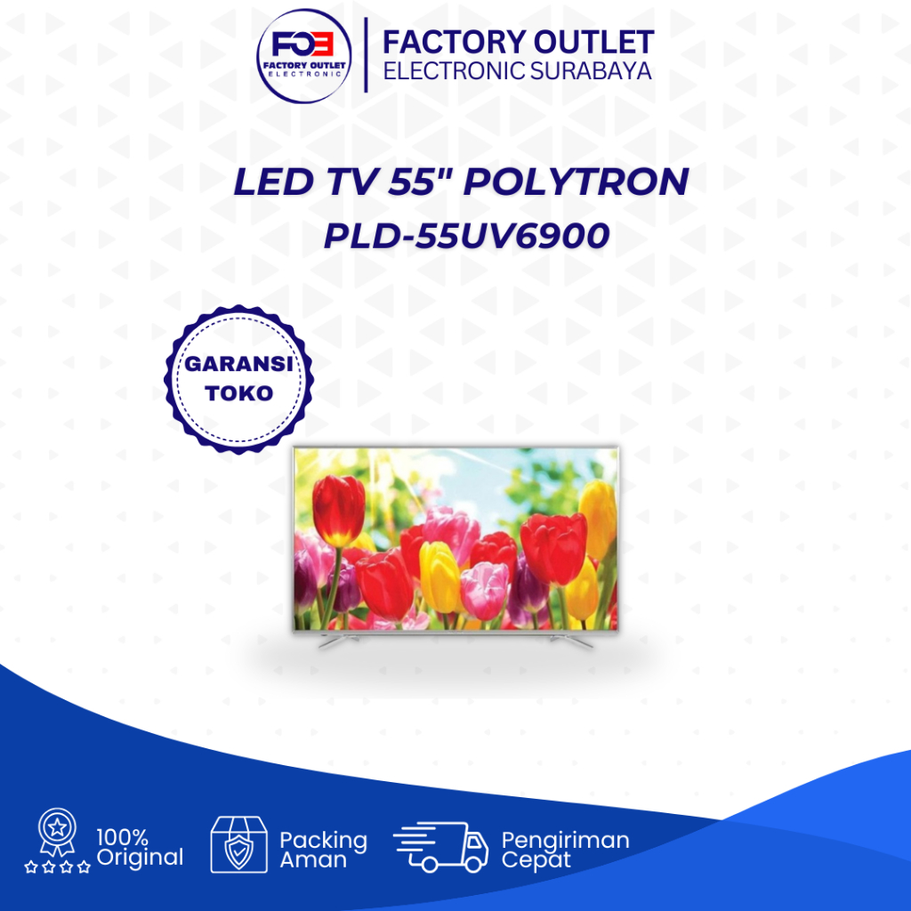 EKS-DISPLAY POLYTRON SMART ANDROID TV LED PLD-55UV6900 DIGITAL TV 4K UHD - 55 INCH