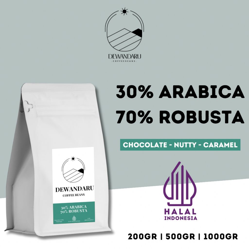 

Premium House Blend 30% Arabica 70% Robusta - Dewandaru Coffee