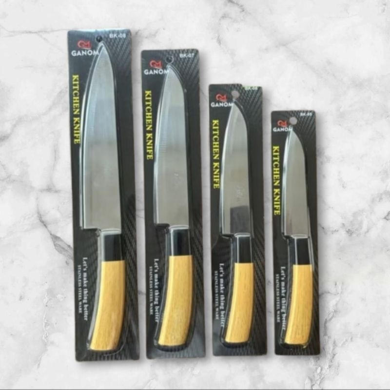 GANOMpisau gagang kayu#pisau tajam#pisau dapur