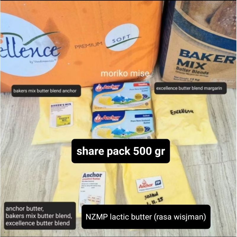 

[ 500 gr ] ANCHOR unsalted butter ELLE VIRE beurre gastronomique butter roll / NZMP lactic unsalted butter ANCHOR salted mentega asin tawar / BAKERS MIX margarine salted butter / EXCELLENCE butter blend NZMP lactic unsalted mentega WISJMAN