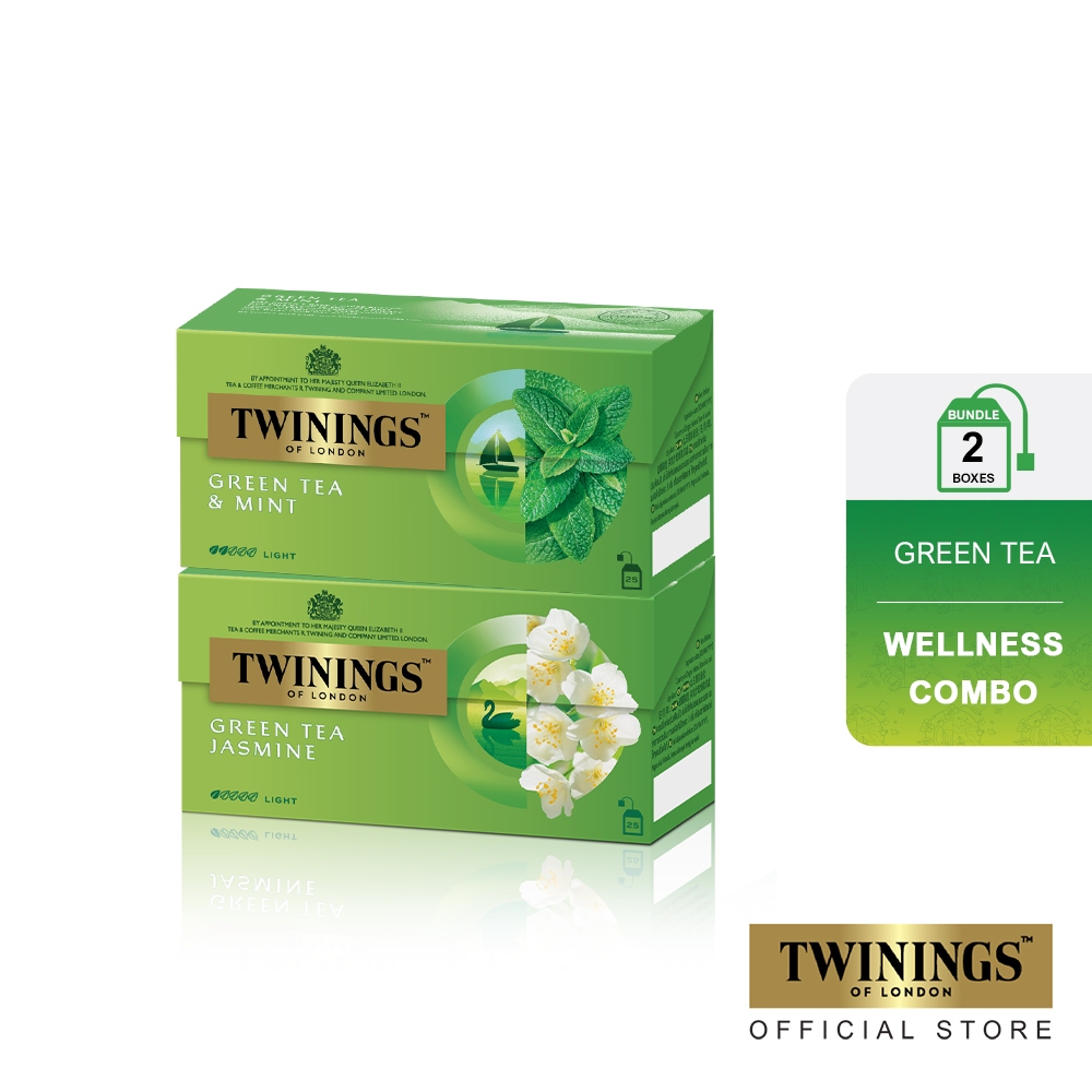 

[Paket Bundle] Twinings Teh Celup Green Tea Jasmine dan Green Tea Mint