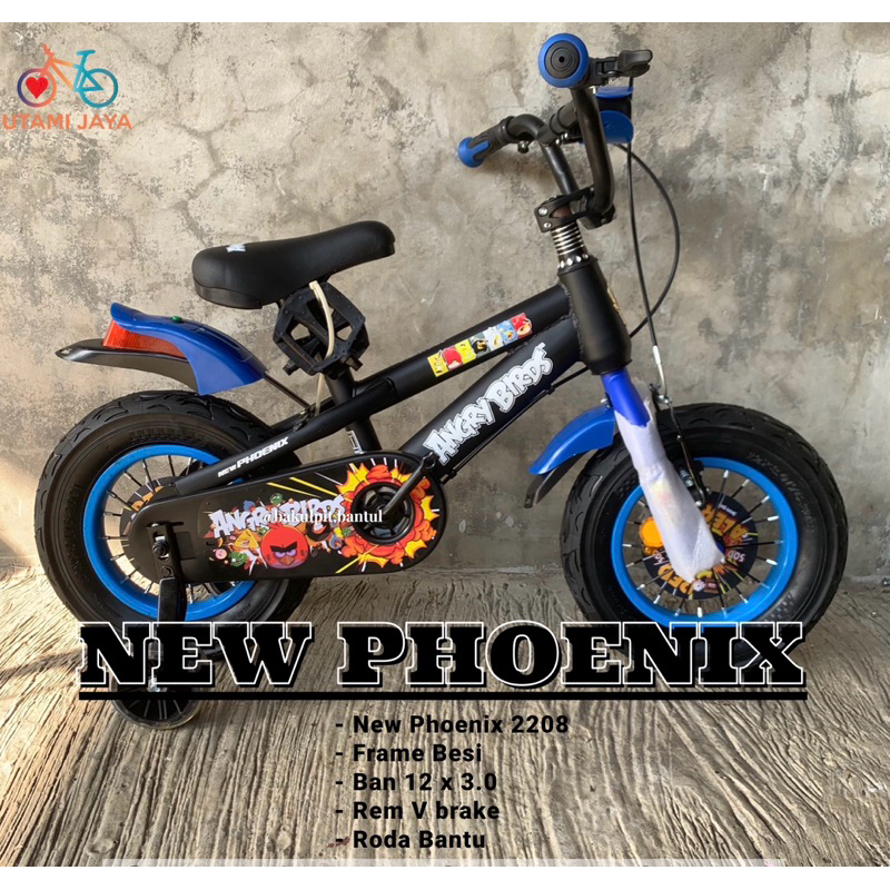 Sepeda anak cowok BMX ring 12 newphoenix 2208 | Sepeda bmx new phoenix  ring 12 inch | Sepeda anak c