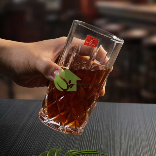 Cangkir Gelas Kaca Jumbo Besar Motif Unik Estetik Gelas Kaca Kristal Food Grade Tempat Minum Teh Kop