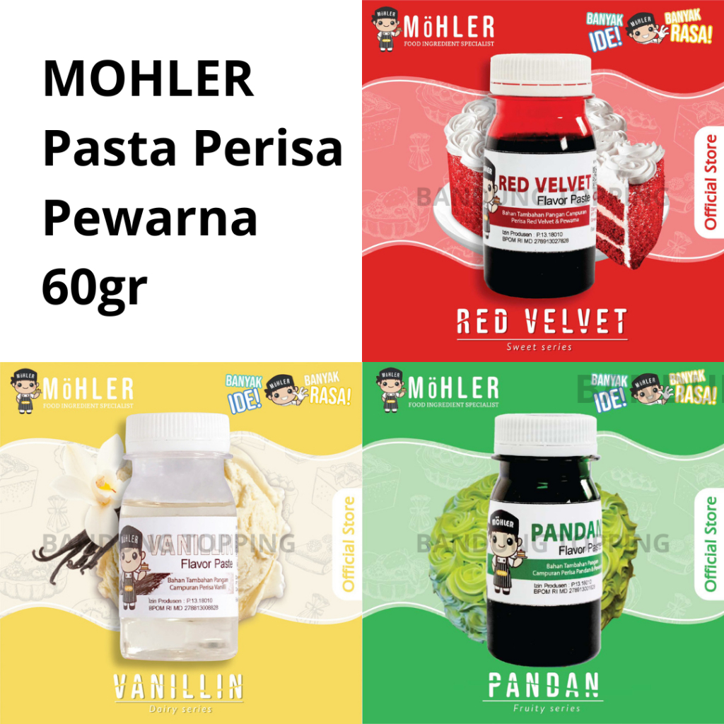 

Mohler Pasta Perisa Pewarna 60gr