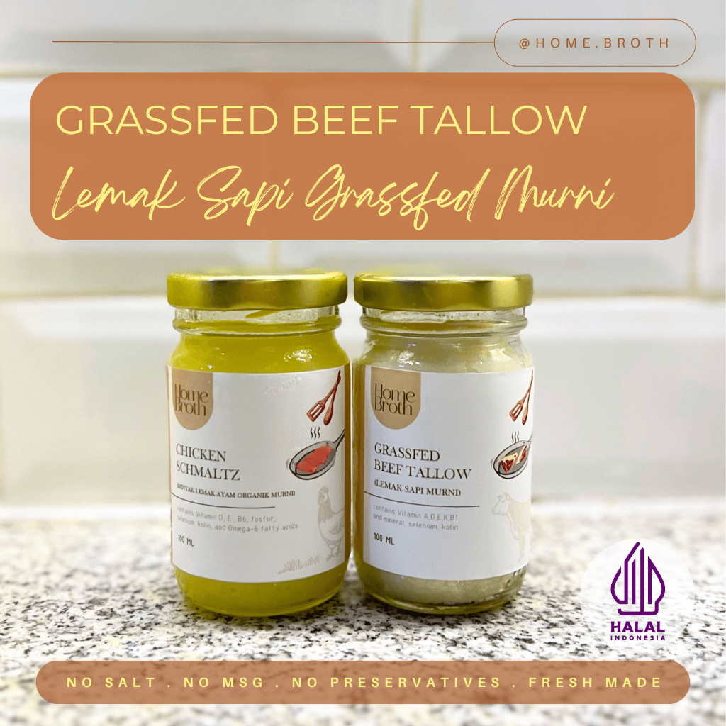 

Grassfed Beef Tallow Homebroth (Lemak Sapi Grassfed Murni)