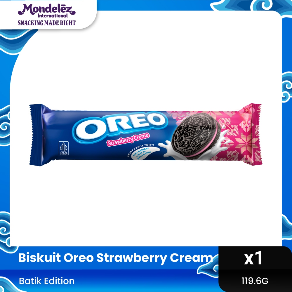 

OREO BATIK STRAWBERRY CREAM, 119.6G