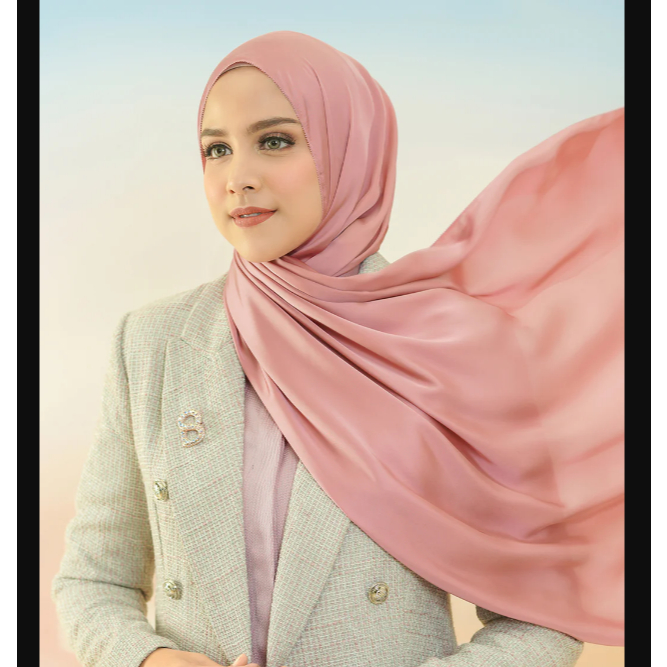 Buttonscarves Alma Shawl Misty Rose NEW