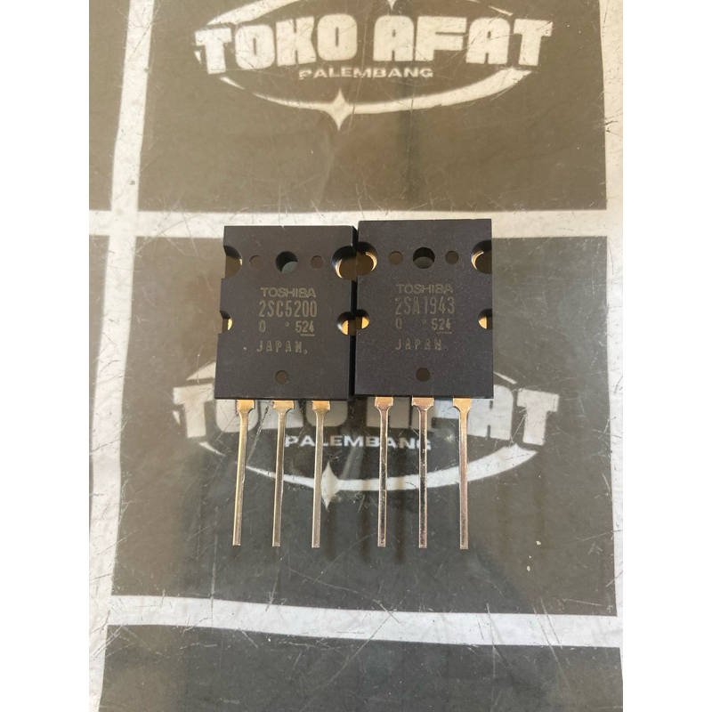 Transistor final 2SC5200 + 2SC1943 lot 524 1 pasang