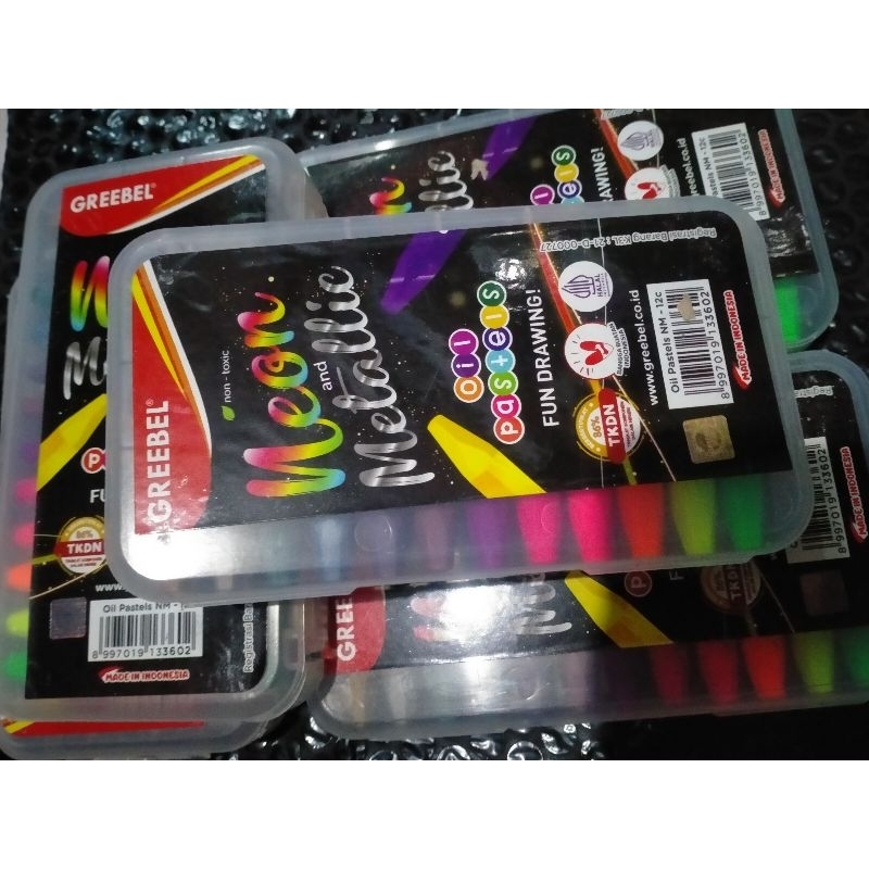 

Greebel neon metalic 12 warna