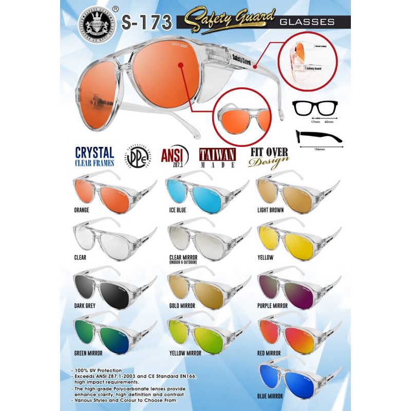 kacamata safety guard s173 sunglasses original safety&style