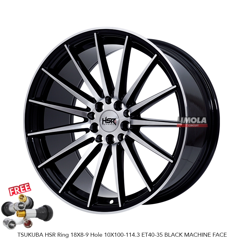 Velg Mobil R18 HRV Xpander Innova Sienta Velg HSR TSUKUBA Ring 18 Lebar 8 / 9 Belang