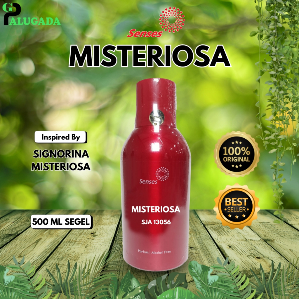 BIBIT PARFUM MURNI MISTERIOSA | SENSES 500ml SEGEL | SIGNORINA MISTERIOSA