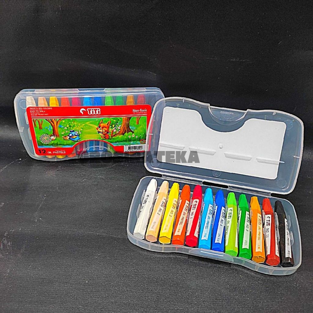 

KRAYON, CRAYON OIL PASTEL TITI OP 12 WARNA