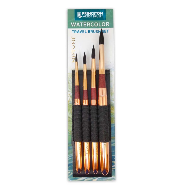 

Princeton Neptune Synthetic Short Handle Travel Round 4Pencil/Set