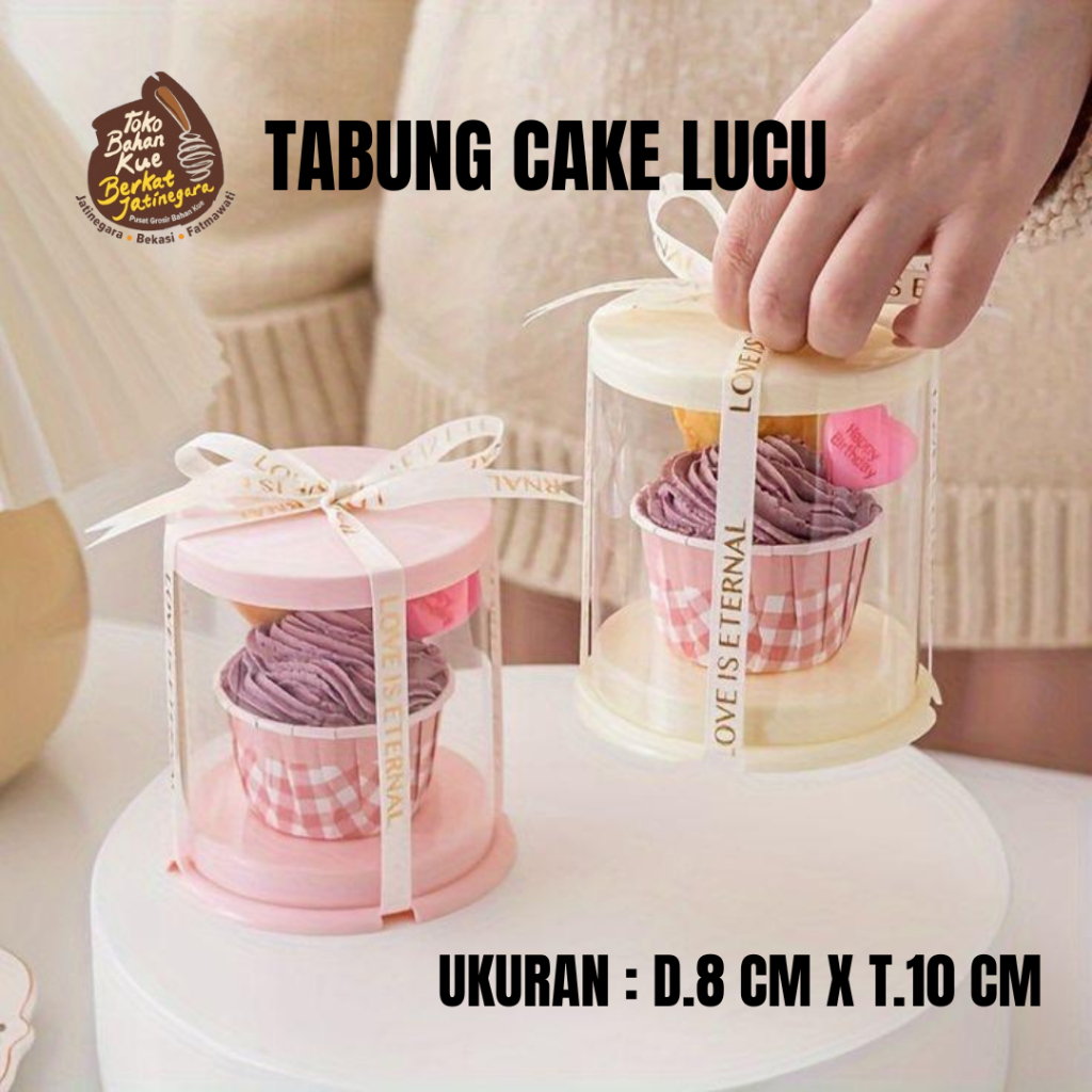 BOX MIKA CAKE / TABUNG MIKA CAKE MINI / TABUNG MIKA LUCU / PCS