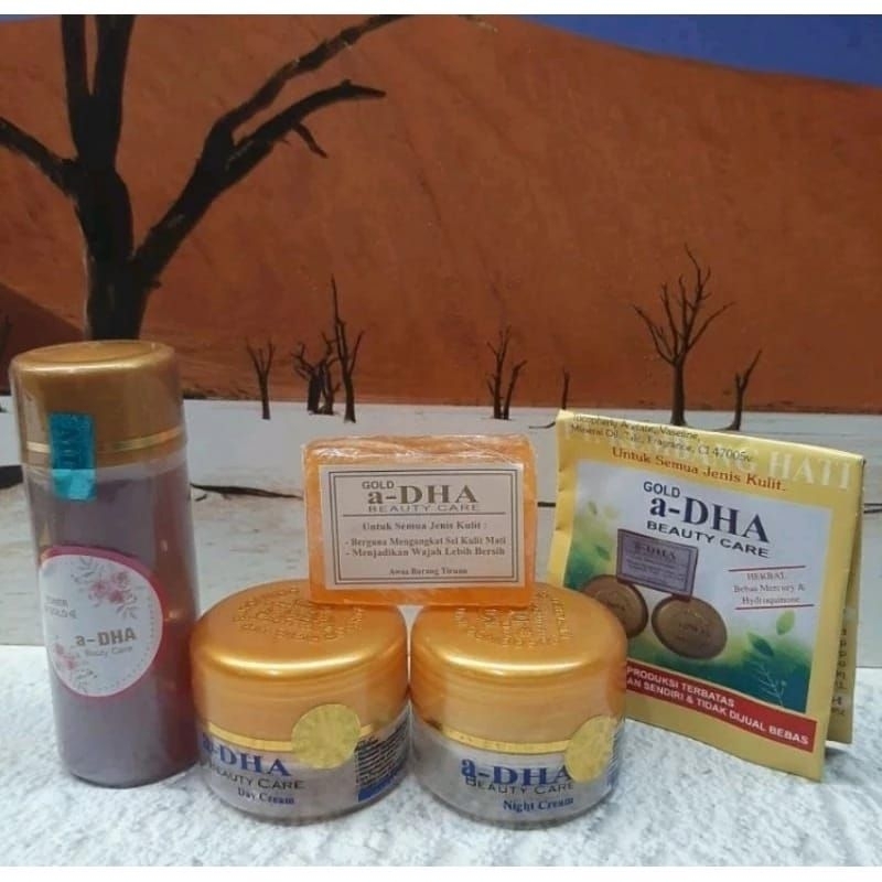 0aket cream adha gold dan toner adha gold