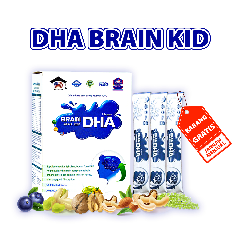 [BARANG GRATIS JANGAN MENJUAL] DHA Braind Kid Nutricos - Membantu perkembangan kecerdasan anak, meni