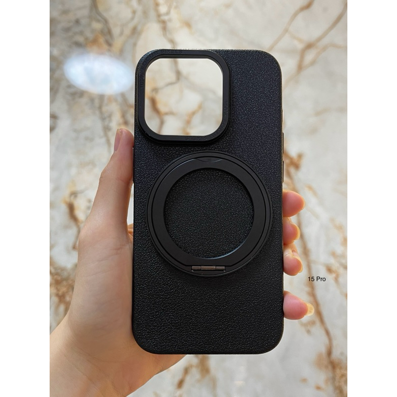 New Case Iphone 15 Pro Standing 360 Pro Casing Black Premium