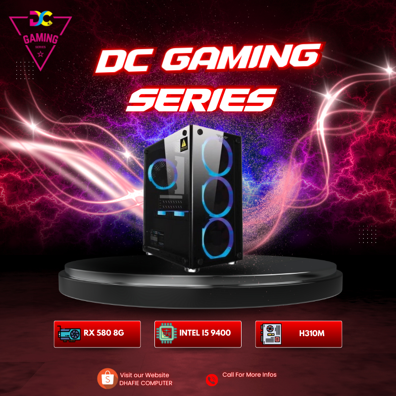 Murah DHAFIE PC INTEL | INTEL I5 9400F /16GB / RX 580 8 / Rakitan Gaming PC Dhafie Computer RX 580