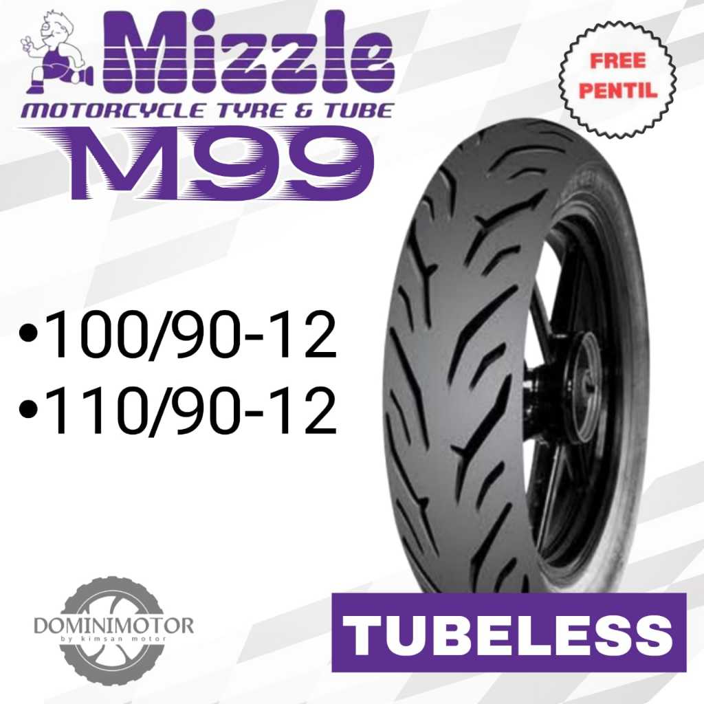MIZZLE M99 Ring 12 Tubeless Ban Motor Ring 12 Tubles