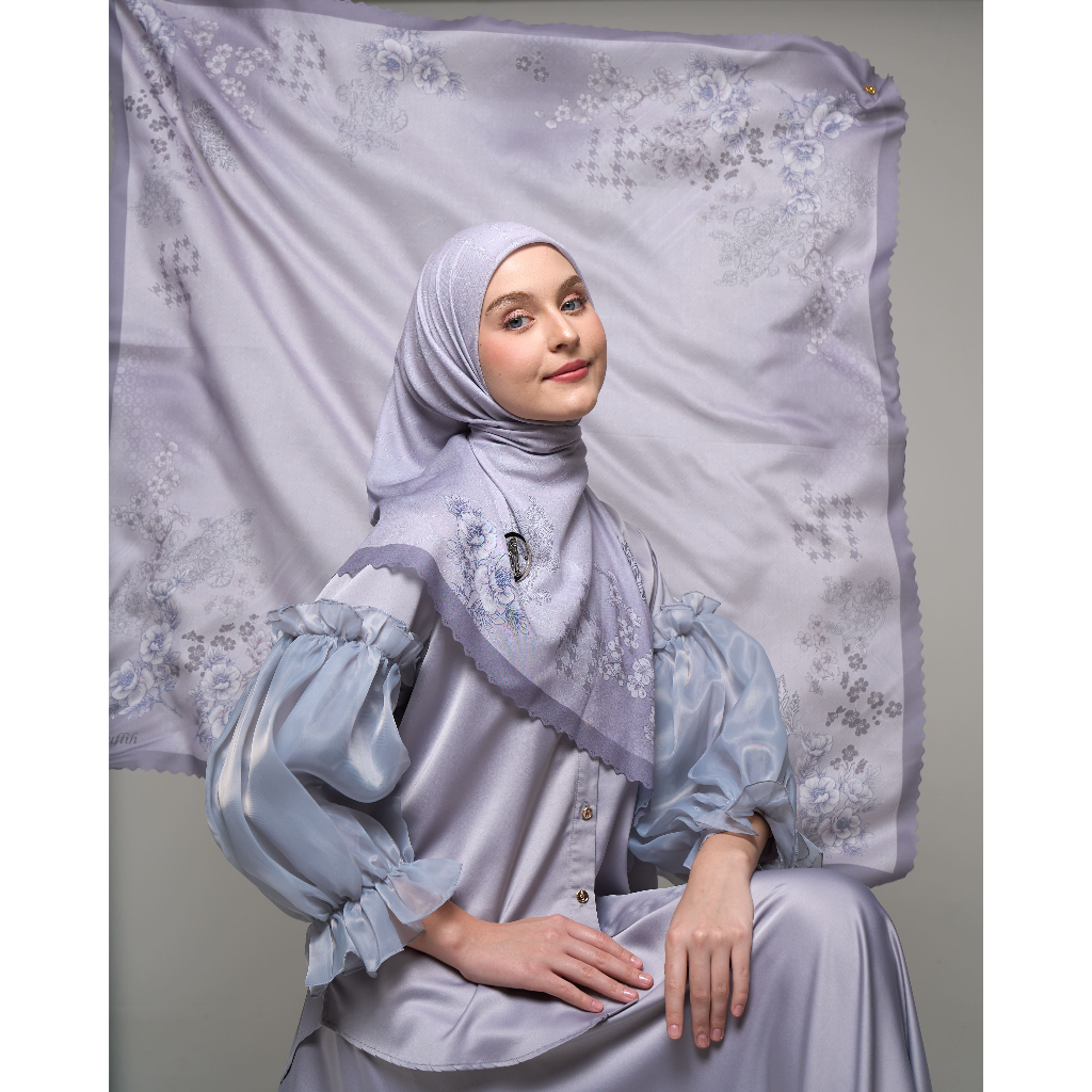 At Muflih - Loryna Scarf | Hijab Segiempat Syar'i 130x130