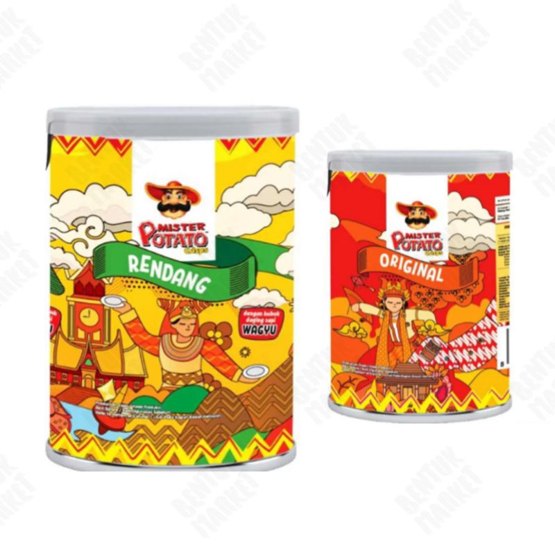 

Mister Potato Keripik Kentang Rasa Rendang 35gr / Mister Potato Keripik Kentang Rasa Original 35gr / Keripik Kentang / Makanan Ringan