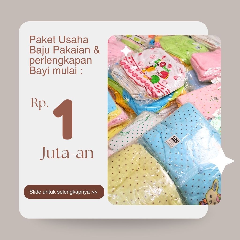 Usaha Baju Pakaian Bayi dan Perlengkapan Bayi Murah Hemat