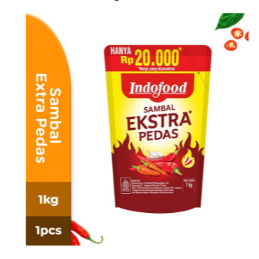 

Indofood Saus Sambal Extra Pedas Pouch 1 Kg