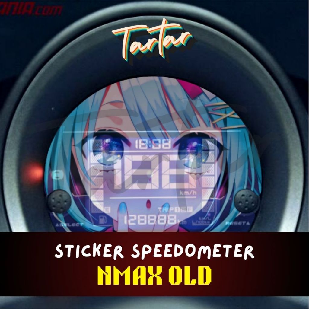 Sticker Stiker Spido / Speedometer Transparant Anime Nmax 2018