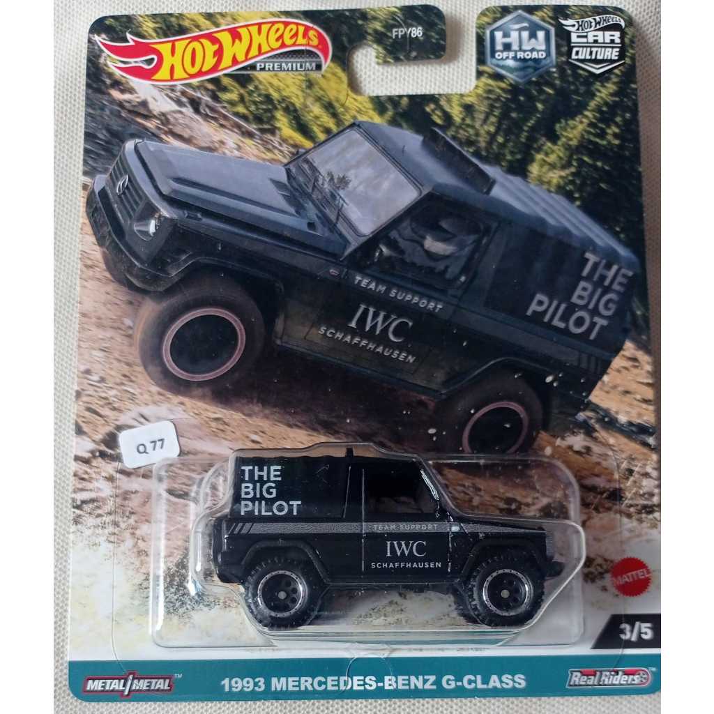 1993 Mercedes-Benz G-Class Black The Big Pilot IWC Schaffhausen HW Off Road Car Hot Wheels Premium