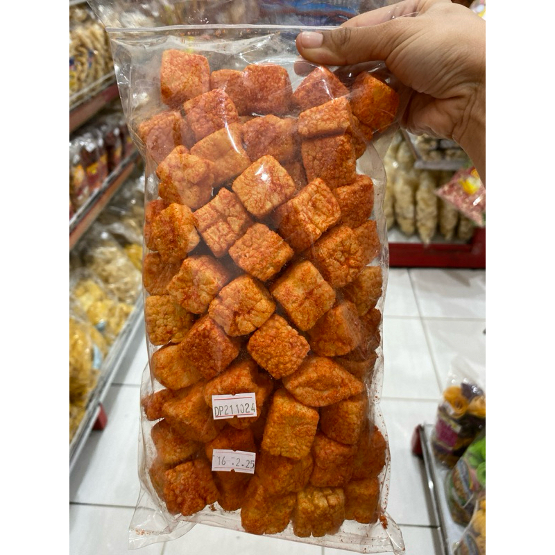 

Kerupuk Tahu Rasa Balado Berat 200 Gram