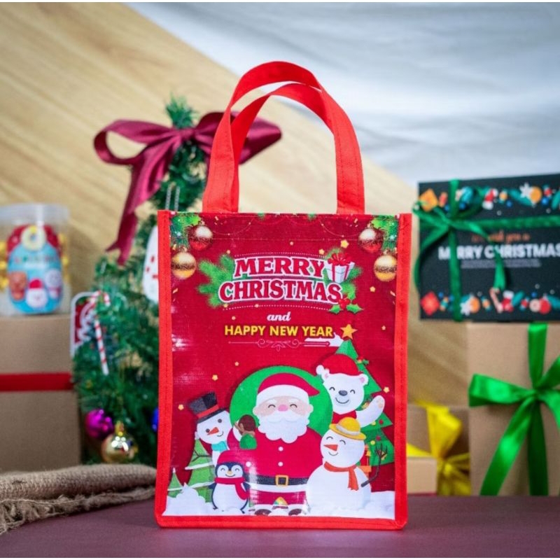 

Goodie Bag Motif Natal/ Tas Hampers Natal / Bingkisan Natal