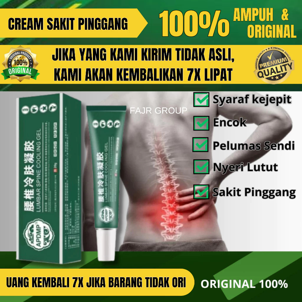 APDMP Lumbar Cold Compress Gel Pereda Nyeri Tulang Cream Lumbar Cold Compress Gel Ori Lumbar Spine C