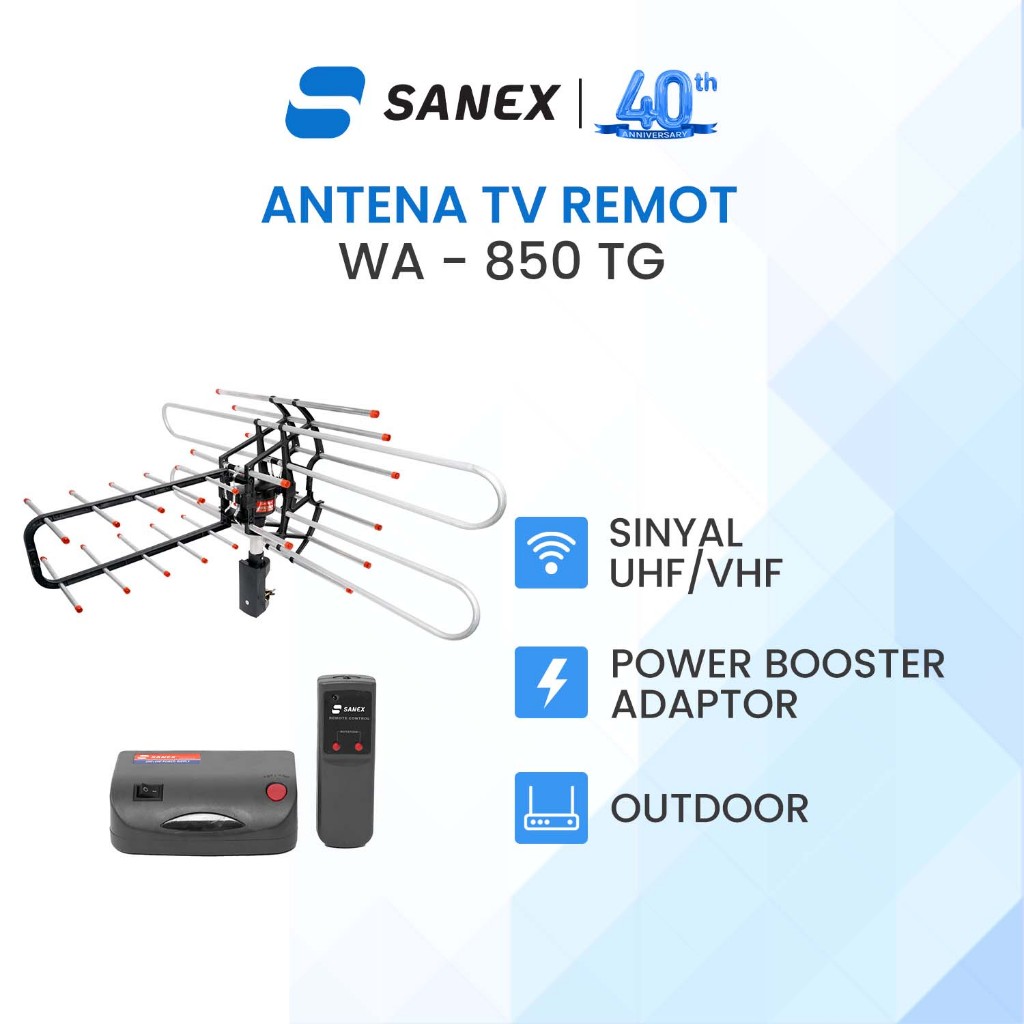 SANEX Antena TV Digital Remote Outdoor WA-850TG