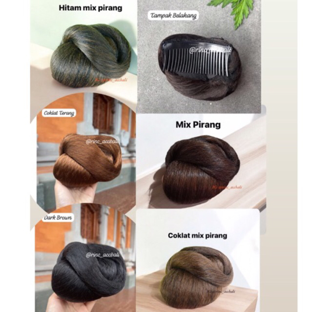 Sanggul Bali Aksata Premium / Sanggul Aksata Silang / Sanggul Lilit / Sanggul Sirkam / Rambut Super 