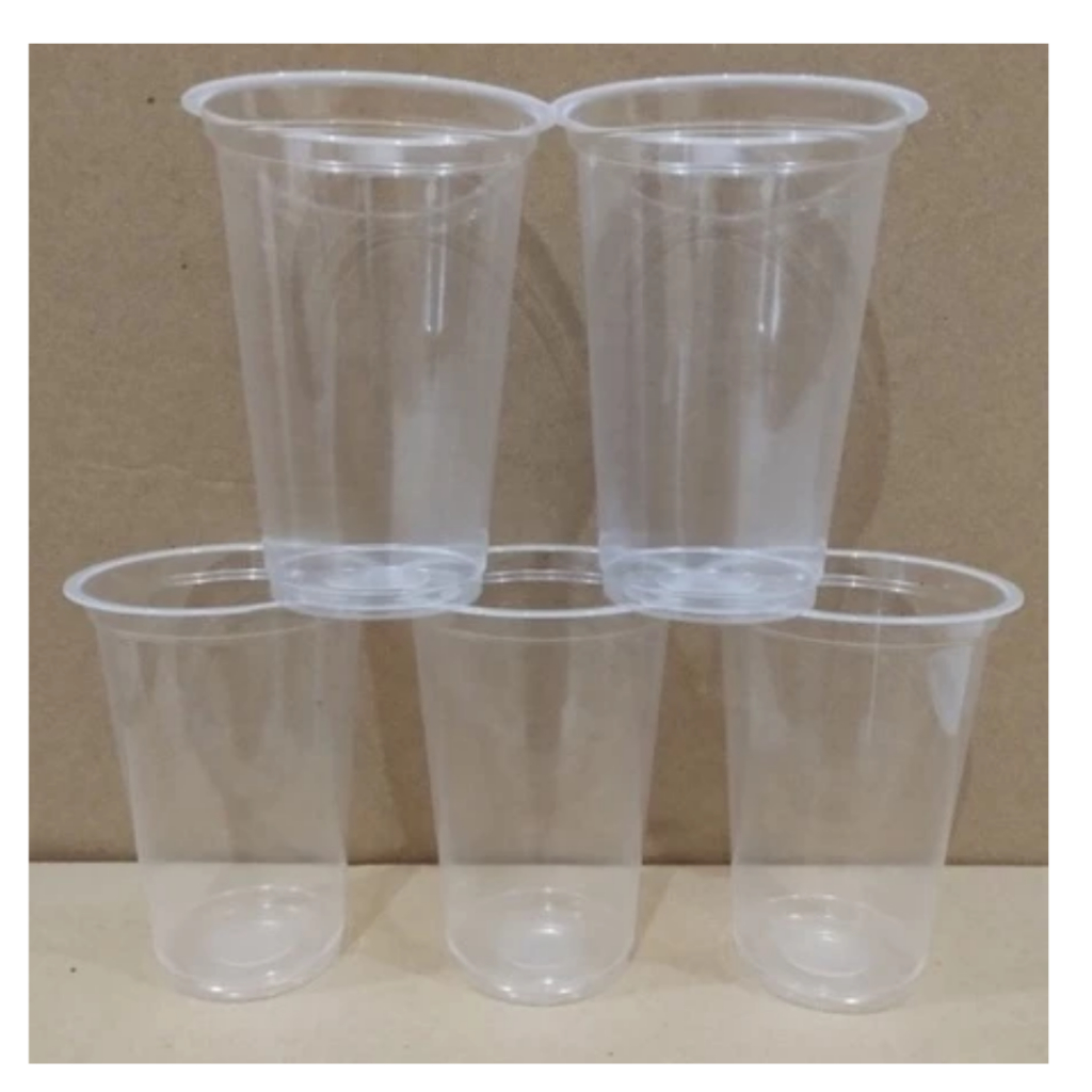 (ISI 50PCS) Gelas Plastik PP 12oz 360ml 8gr Merk SA Cup PP Bening Gelas Es Teh Pop ICE