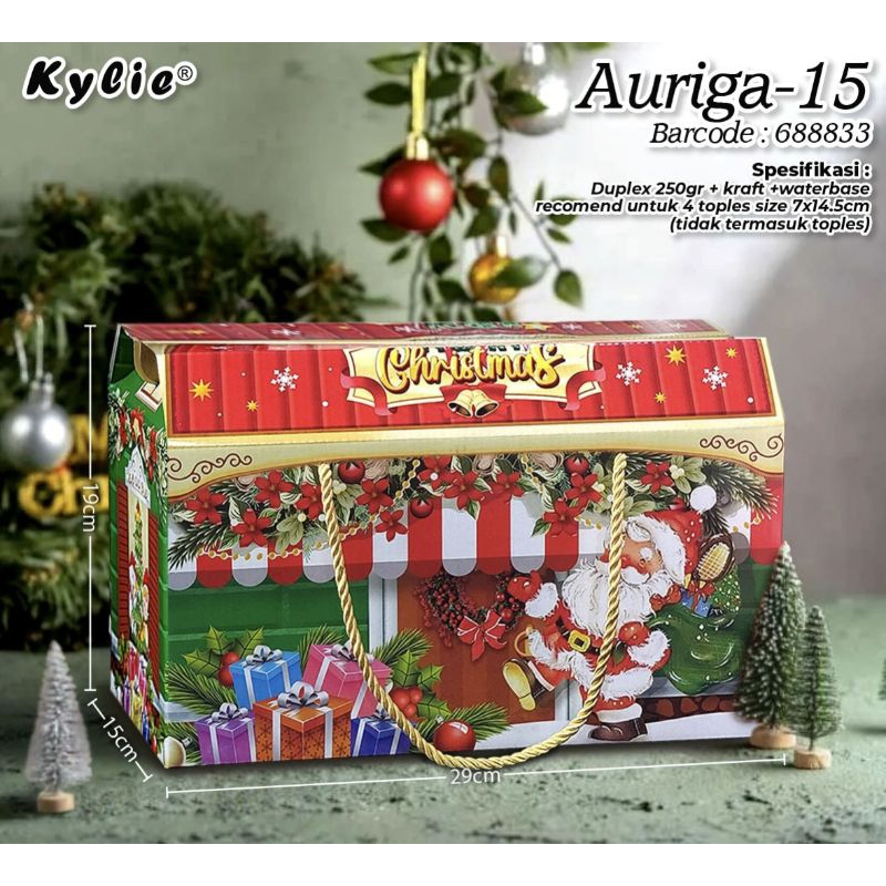 

Box Cake Natal Christmas Kylie Auriga 15 29x15x19cm (4pcs)